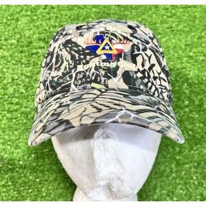 Vintage Brush Country TX SW Camo Hat Buck Skull Hunting Club "whack 'Em Stack Em